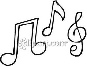 300x230 Notes And A Treble Clef