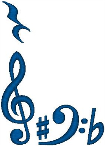 360x500 Musical Notes Border Embroidery Design Annthegran