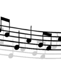 200x200 Moving Notes Gif