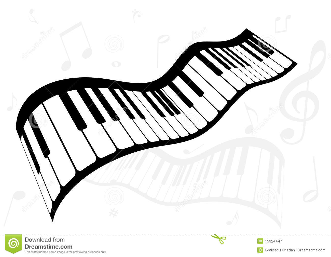 1300x1010 Keyboard Musical Notes Clipart