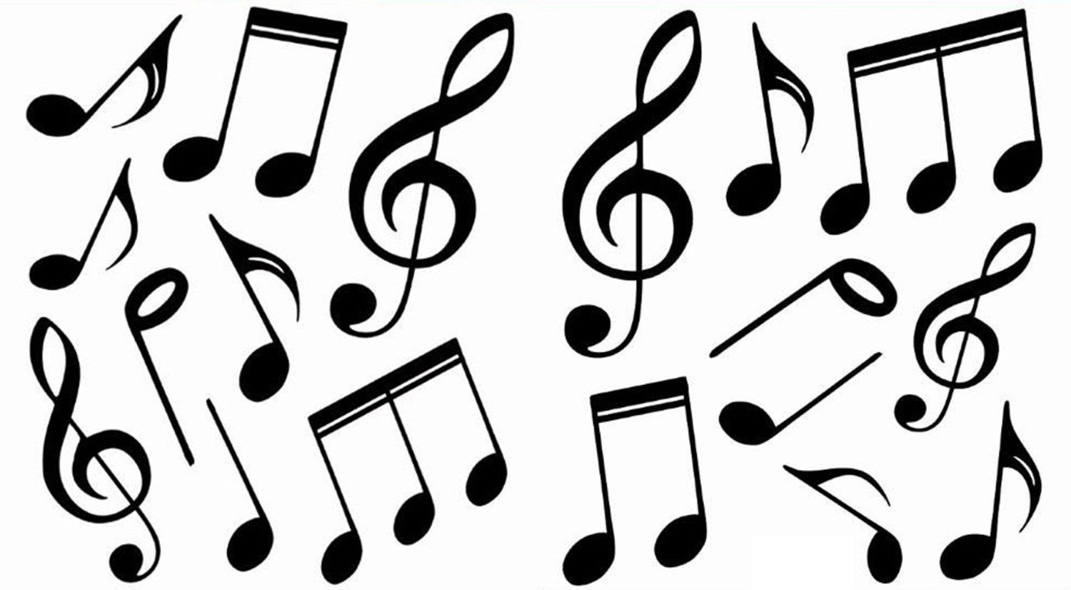 1500x826 Musical Notes Sticker In Clipart Panda