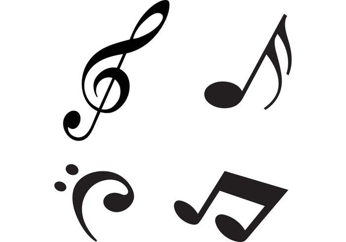 700x490 Free Modern Music Notes Vectors