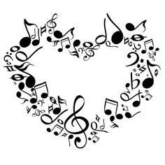 236x236 Music Notes Heart Clipart