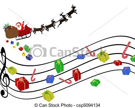 450x362 Christmas Musical Clipart