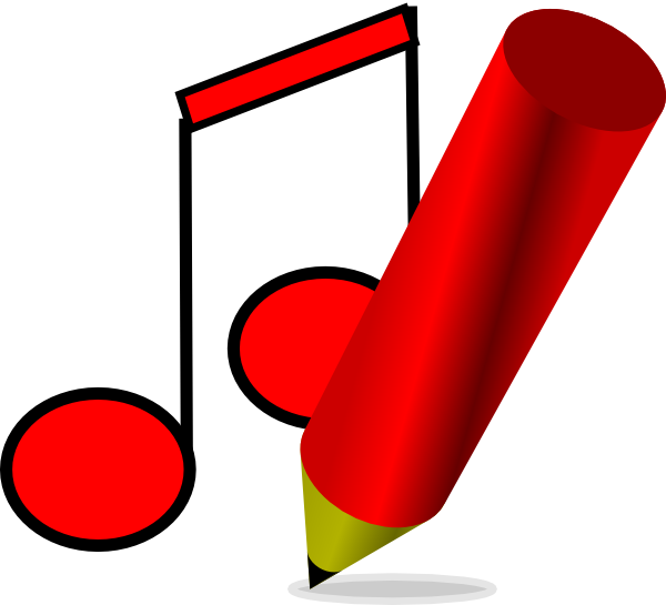 600x545 Writing Music Clipart