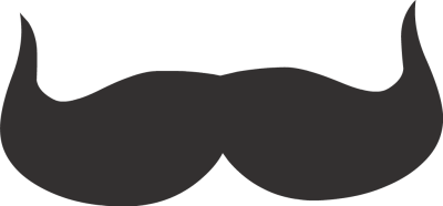 400x186 Hipster Clipart Moustache