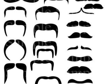 340x270 Mustache Clip Art Etsy Studio