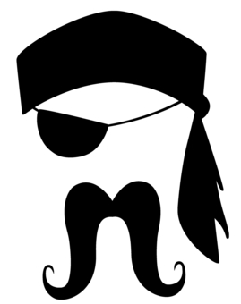 269x340 Pirate Mustache Clip Art