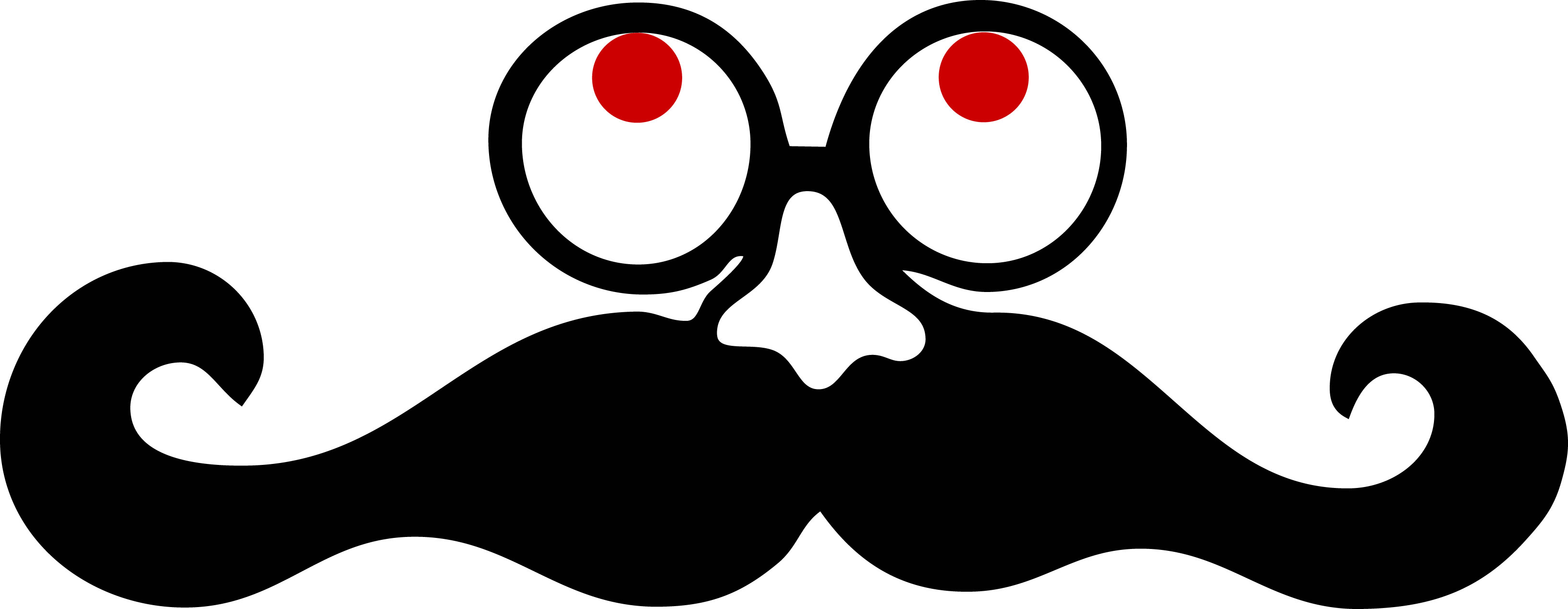 3264x1268 Best Mustache Clip Art