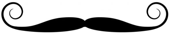 590x122 Mustache Clipart