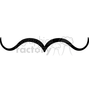 300x300 Royalty Free Thin Mustache 384665 Vector Clip Art Image
