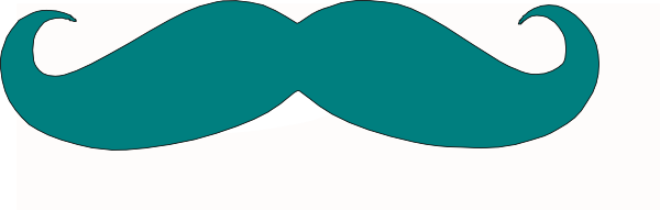 600x191 Turquoise Clipart Mustache