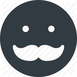 256x256 Emoji, Emote, Emoticon, Emoticons, Mustache Icon Icon Search Engine