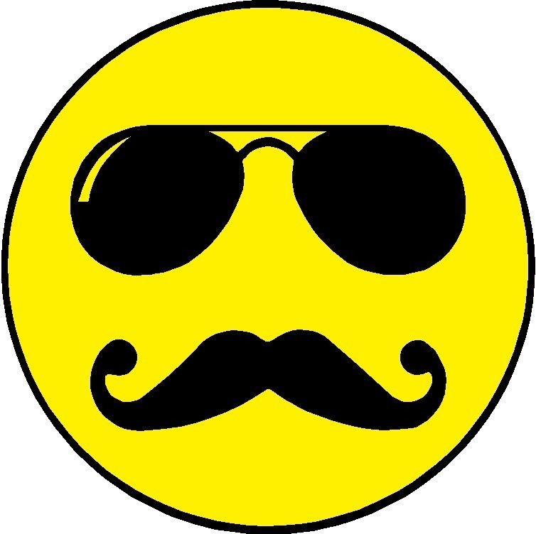 754x752 Smiley Face With Mustache Clipart Panda