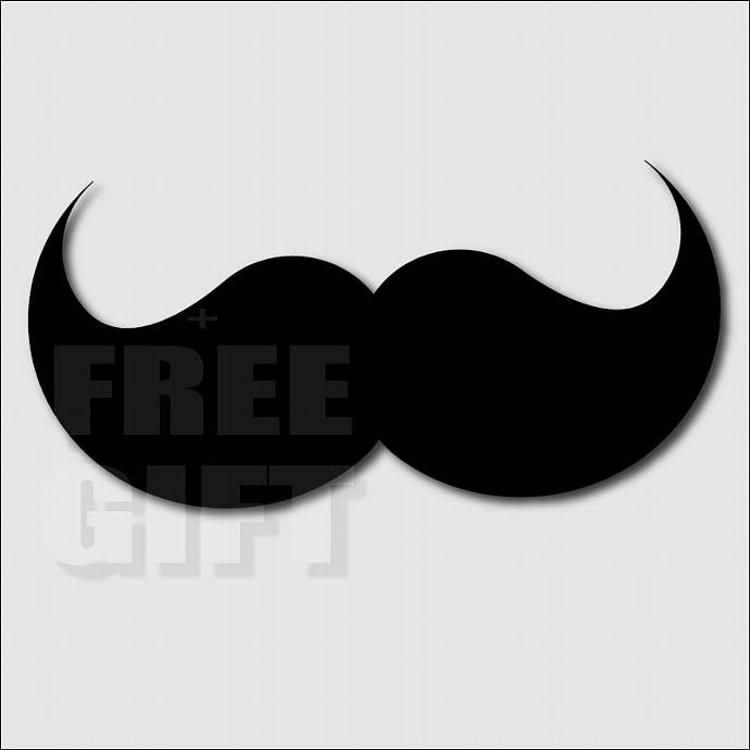 690x690 Party Mustache Rainbow Digital Clip Art Scrapbook And Digift