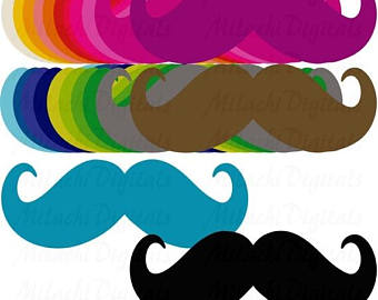 340x270 Printable Mustache Etsy