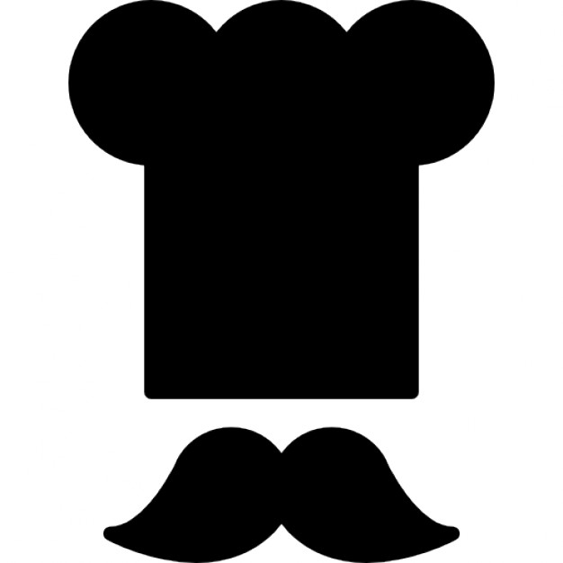 626x626 Chef Toque And Mustache Icons Free Download