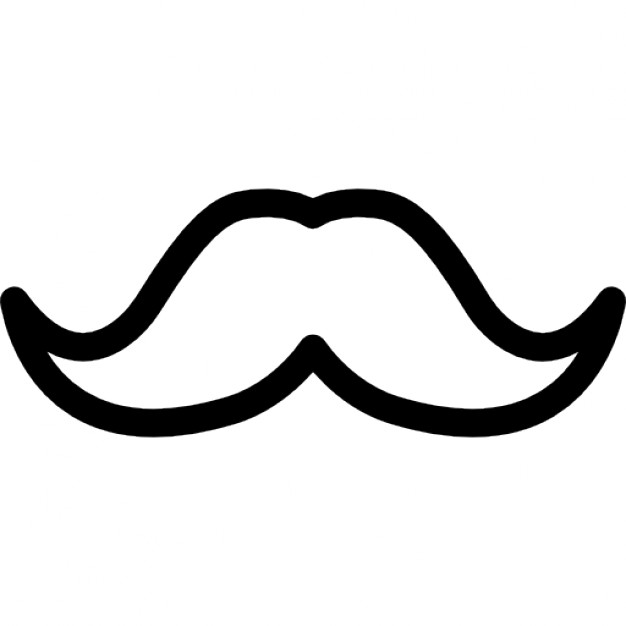 626x626 Moustache Outline Icons Free Download