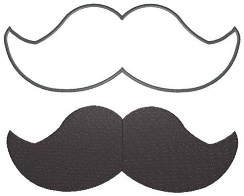 500x403 Mustache Embroidery Designs, Free Machine Embroidery Designs