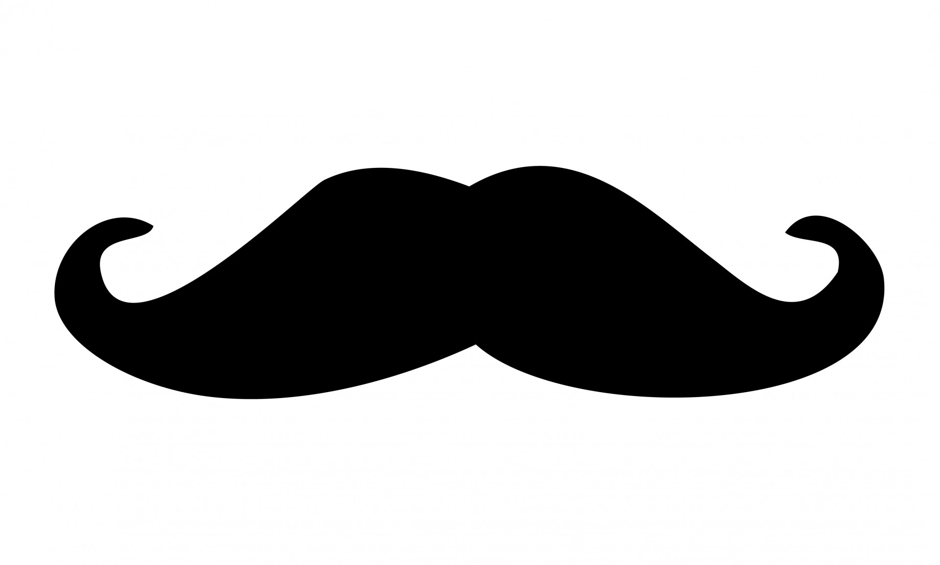 1920x1154 Black Moustache Clipart Free Stock Photo