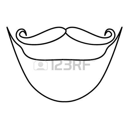 450x450 Moustache Icon, Cartoon Style Royalty Free Cliparts, Vectors,