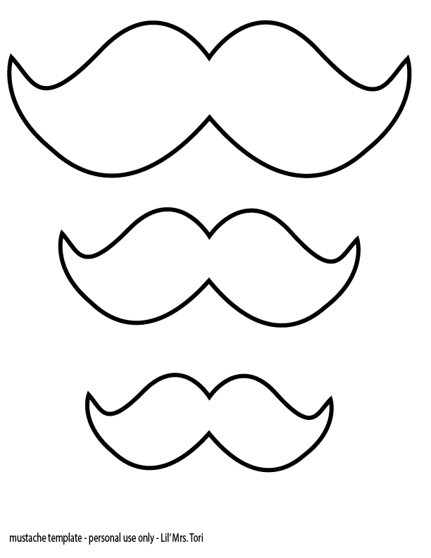 612x792 Best Mustache Template Ideas Moustache