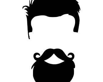 340x270 Beard Silhouette Etsy