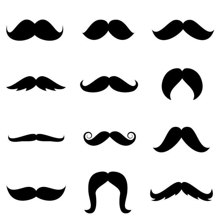 736x736 Mini Clipart Mustache