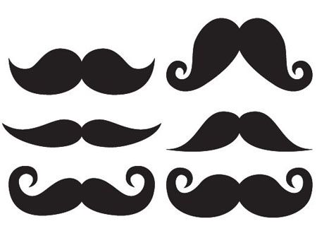 450x320 Moustache Template Scrap