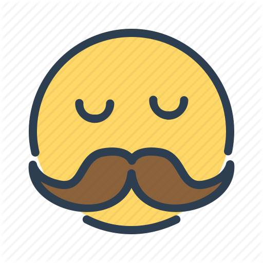 512x512 Avatar, Beard, Emoticon, Emotion, Face, Mustache, Smiley Icon