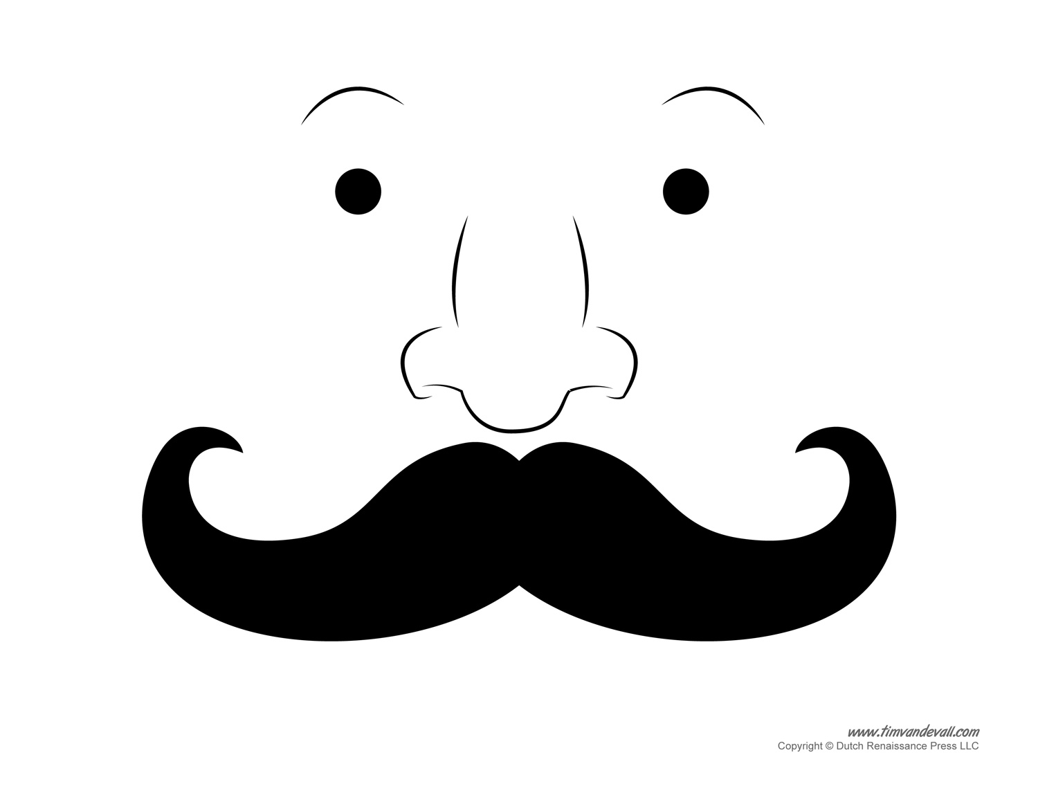 1500x1159 Printable Mustache Templates Mustaches For Kids