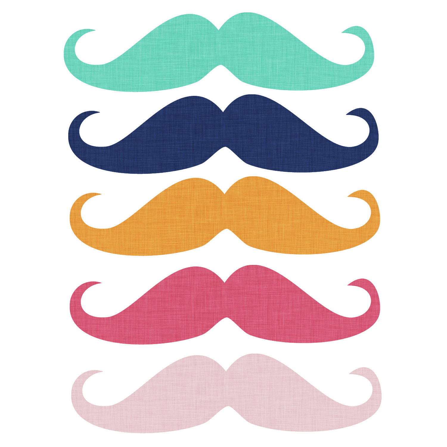1500x1500 Turquoise Clipart Mustache