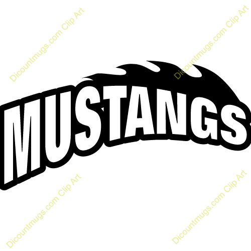 500x500 Clipart Of Mustangs