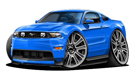 450x260 Art Cartoo Muscle Car Clipart Image