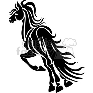 300x300 Royalty Free Horse Running Away 385917 Vector Clip Art Image