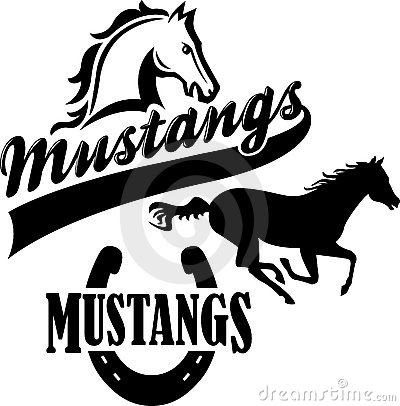 400x406 Mustang Clipart Mascot
