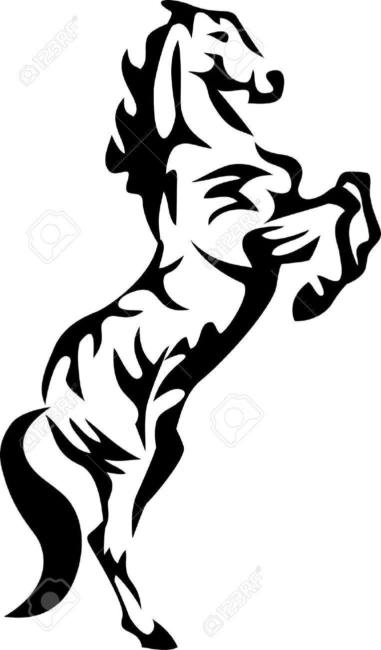 763x1300 Mustang Horse Clipart