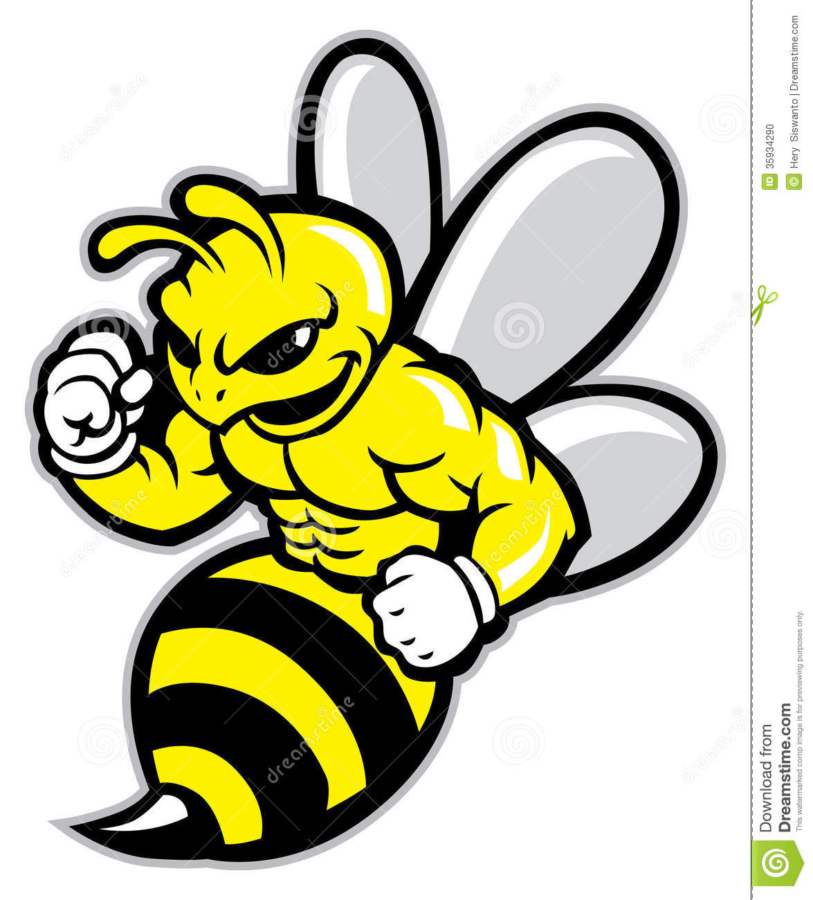 1175x1300 Bee Mascot Clipart
