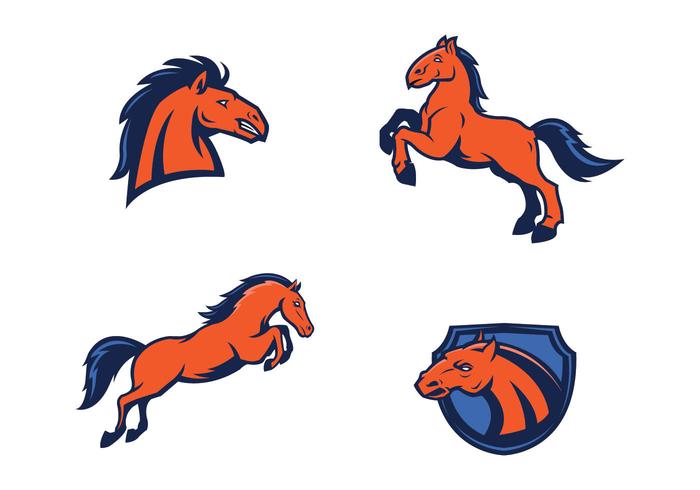 700x490 Free Mustang Mascot Vector