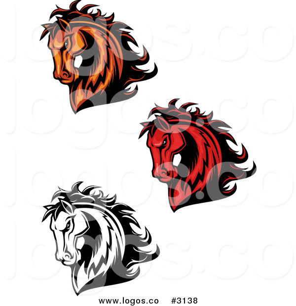 600x620 Royalty Free Vector Of Horse Head Logos By Vector Tradition Sm