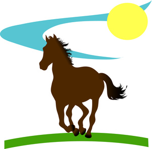300x295 Horse Clipart Wild Horse