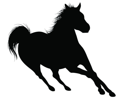 400x344 Quarter Horse Clipart