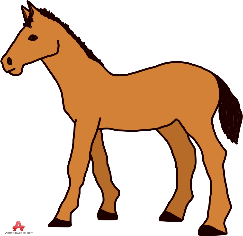 999x968 Brown Horse Simple Clipart Free Clipart Design Download
