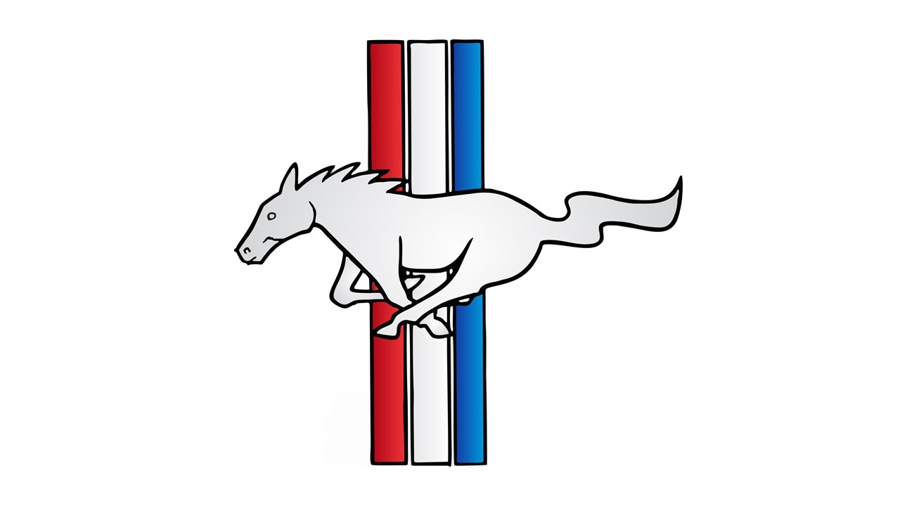 1280x720 Drawn Symbol Mustang