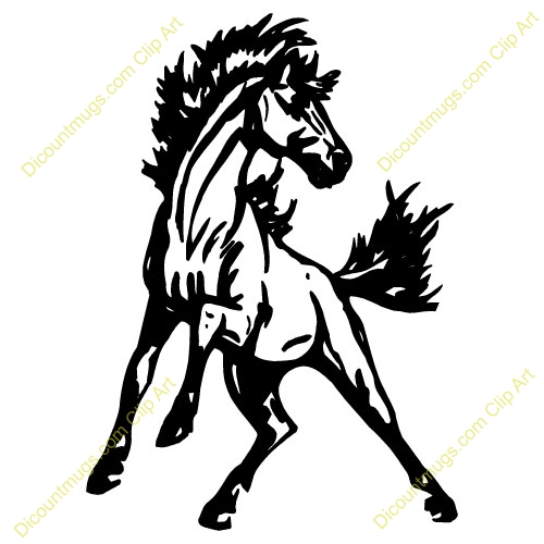 500x500 Mustang Horse Clipart