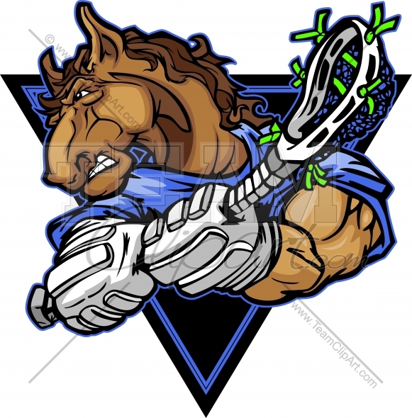 581x590 Stallion Lacrosse Logo Clipart Image.