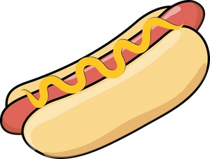 300x227 Hot Dog Clipart Image