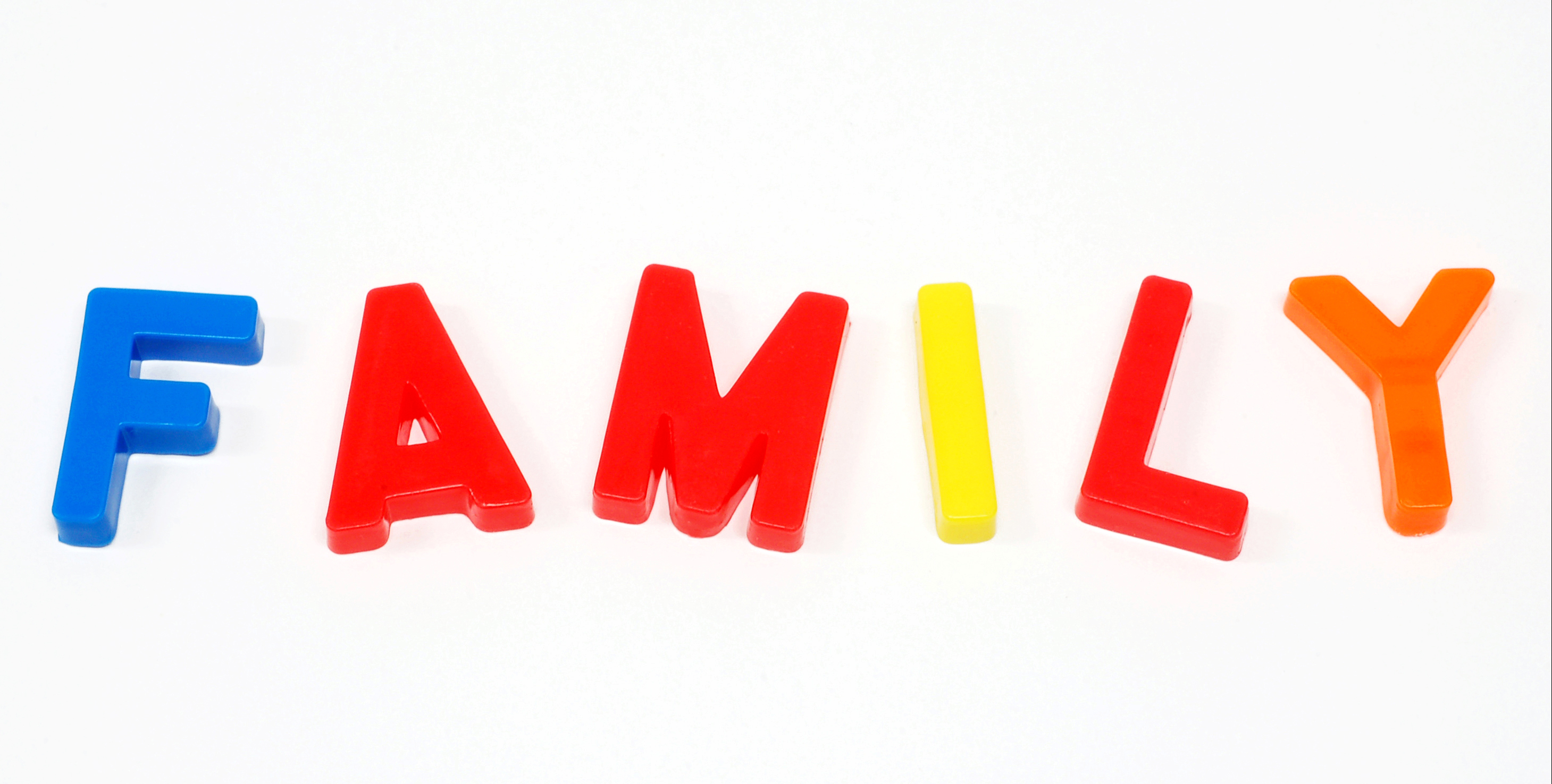 2919x1476 Free Family Word Clipart Image