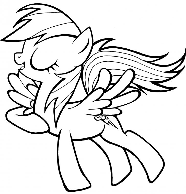 728x758 Coloring Book My Little Pony Pony Rainbow Dash Coloring Page