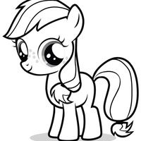 200x200 My Little Pony Rainbow Dash Coloring Pages Printable Coloring My